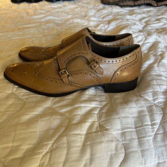 Tan Giorgio Brutini Double Buckle Monk Strap Men's Shoe - Picture 4 of 4